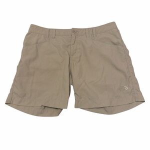 The North Face Khaki Hiking Shorts Womens Size 8 Mesh Lined Outdoor Shorts